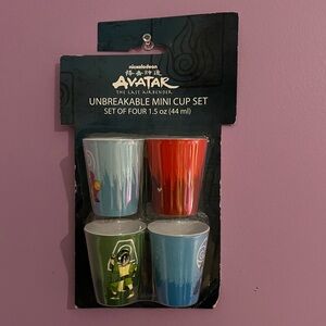 SOLD Nickelodeon Avatar Mini Cup Set - Red, Blue, Green